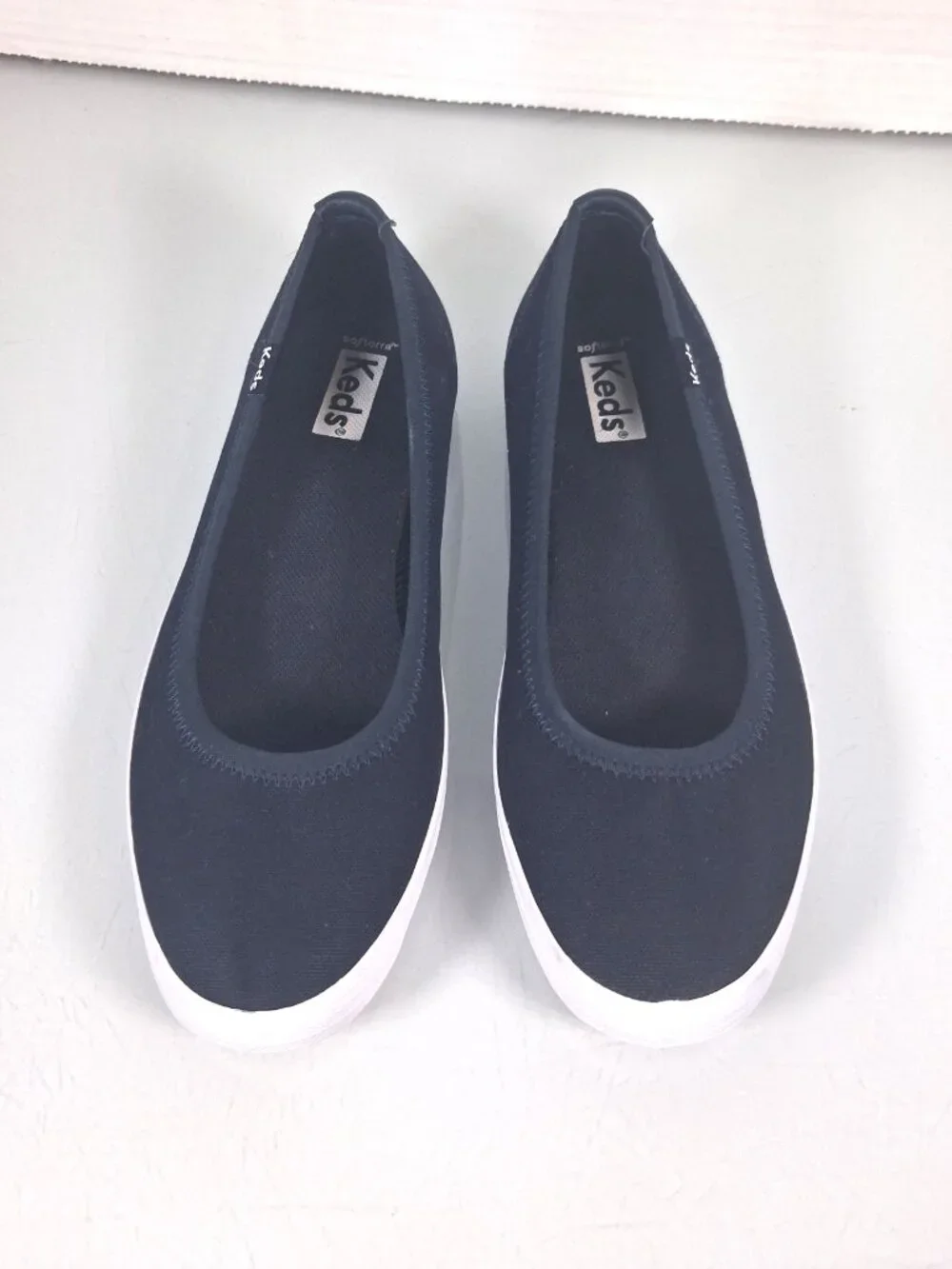 Keds Blue Canvas Slip On Shoes Loafers Women's Size 5.5 Comfort Flats